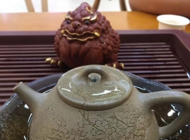 徐燕大师少有的紫砂石瓢